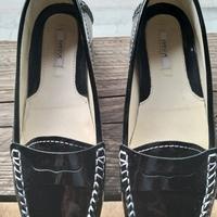  mocassini vernice nera marca geox