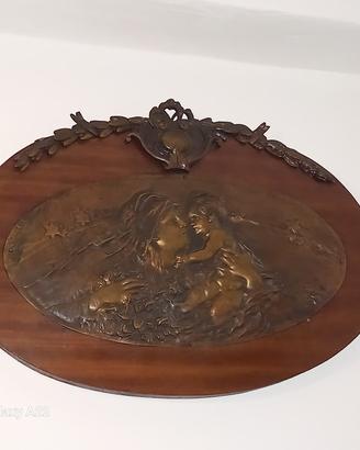 Quadro antico in bronzo