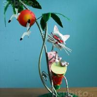 Animali in ferro battuto con strumenti musicali