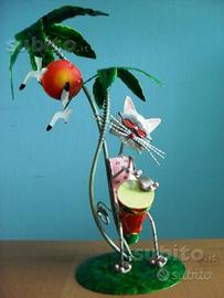 Animali in ferro battuto con strumenti musicali