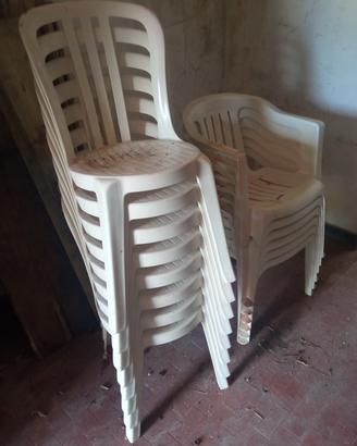 sedie in plastica 