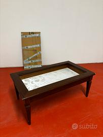 Tavolino basso d’epoca con cassetto