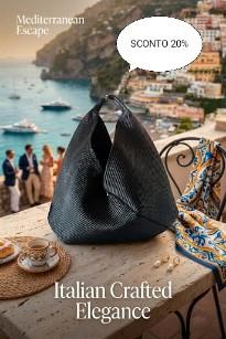 MAXI HOBO IN RAFIA NATURALE E MANICO IN PELLE 