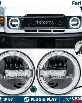 FARI LED Per LAND CRUISER J70 Angel Eyes OMOLOGATI