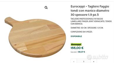 Taglieri legno rotondi euroceppi
