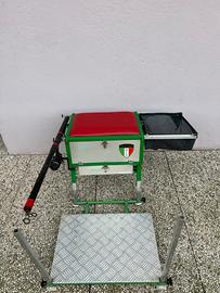 Sgabello panchetto paniere da pesca