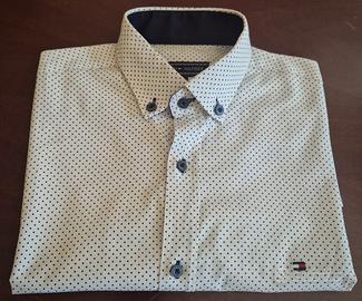 Camicia Tommy Hilfiger Slim Fit Dettagli Blu Tg S 