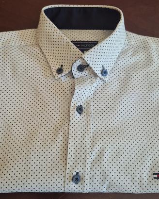 Camicia Tommy Hilfiger Slim Fit Dettagli Blu Tg S 