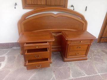 2 comodini + testiera letto matrimoniale