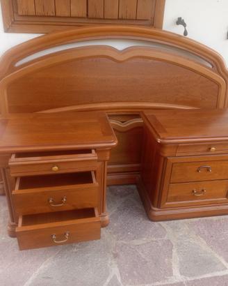 2 comodini + testiera letto matrimoniale
