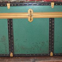Baule verde vintage
