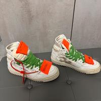 Off-White Sneakers bianche lacci verdi – EU 38
