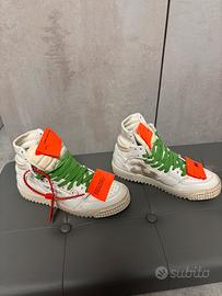Off-White Sneakers bianche lacci verdi – EU 38
