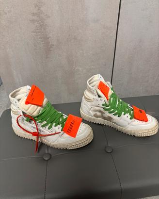 Off-White Sneakers bianche lacci verdi – EU 38