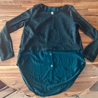 Maglia lurex ottanio