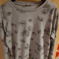 maglia girocollo grigia