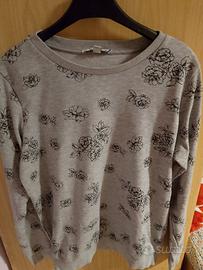 maglia girocollo grigia