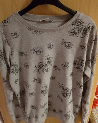 maglia girocollo grigia