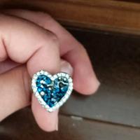 Anello Swarovski pietre blu