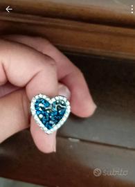 Anello Swarovski pietre blu