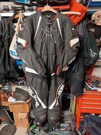 tuta intera taglia 58 Alike Podium in pelle nera 