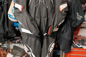 tuta intera taglia 58 Alike Podium in pelle nera 