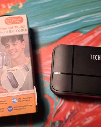 Set 2 Microfoni Wireless Lavalier Technaxx TX-301