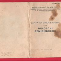 Libretto rimorchio Auto