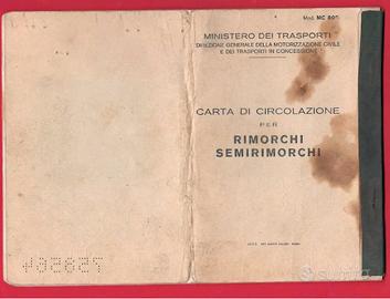 Libretto rimorchio Auto