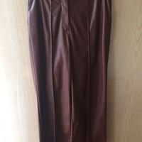 Pantaloni donna NUOVI marroni ecopelle Sisley