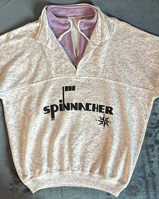 Spinnacher Felpa Vintage Grigio Lilla L/XL