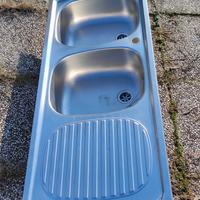 lavandino  inox 2 vasche 