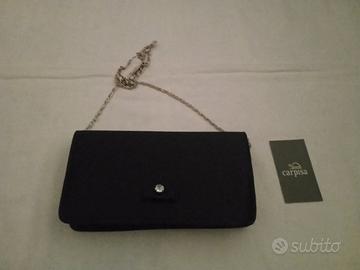 Pochette da cerimonia blu fiocchetto Carpisa 