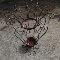 Porta ombrelli in ferro e rame 