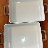 coppia di pirofile in ceramica