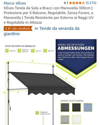 Tenda da esterno 3x2