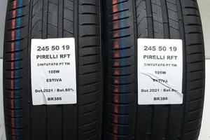 2 gomme 245 50 19 pirelli rft br386