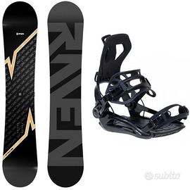 SNOWBOARD 159W  E ATTACCHI RAPIDI L o XL