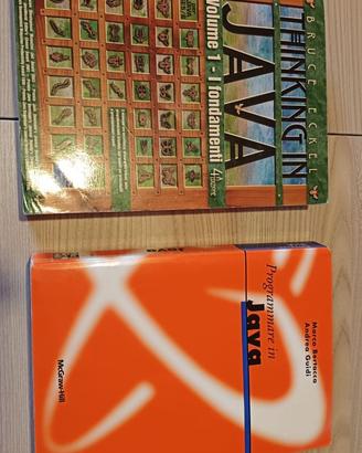 2 libri Java (Thinking in Java + Wu)