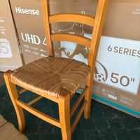 Sedie in legno impagliate