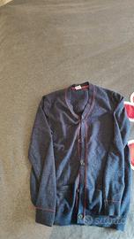 Cardigan Timberland blu unisex taglia M – vintage