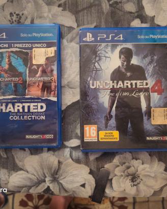 Uncharted Collection e Uncharted 4 per PS4