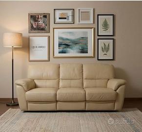 Divano LETTO in pelle 3 posti 