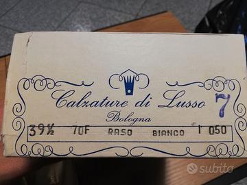 Scarpe in raso anni 60