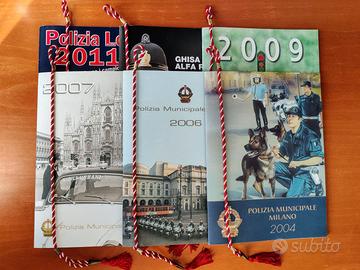 Calendari Polizia Locale Milano vari anni