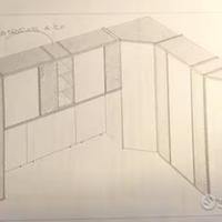 Armadio ponte con cabina armadio ad angolo