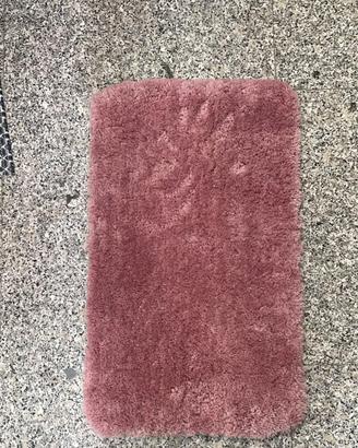 Tappetino da bagno shaggy rosa tenue – Tappeto