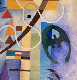 Olio su tela scuola Wassily Kandinsky