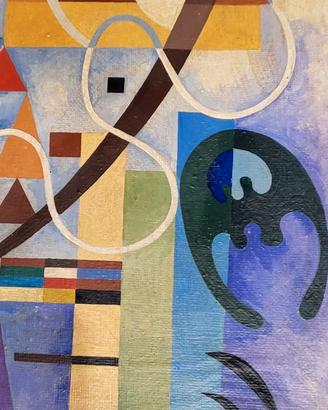 Olio su tela scuola Wassily Kandinsky