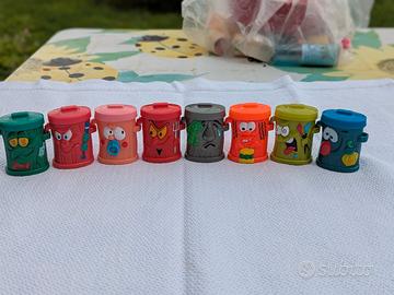 personaggi Banda Bidoni sorpresa Kinder e Ferrero 